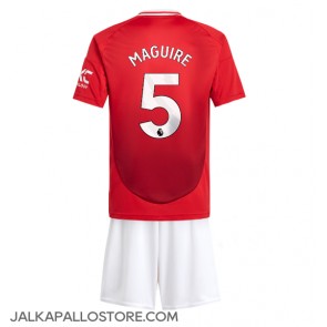 Manchester United Harry Maguire #5 Kotipaita Lapsille 2024-25 Lyhythihainen (+ shortsit)